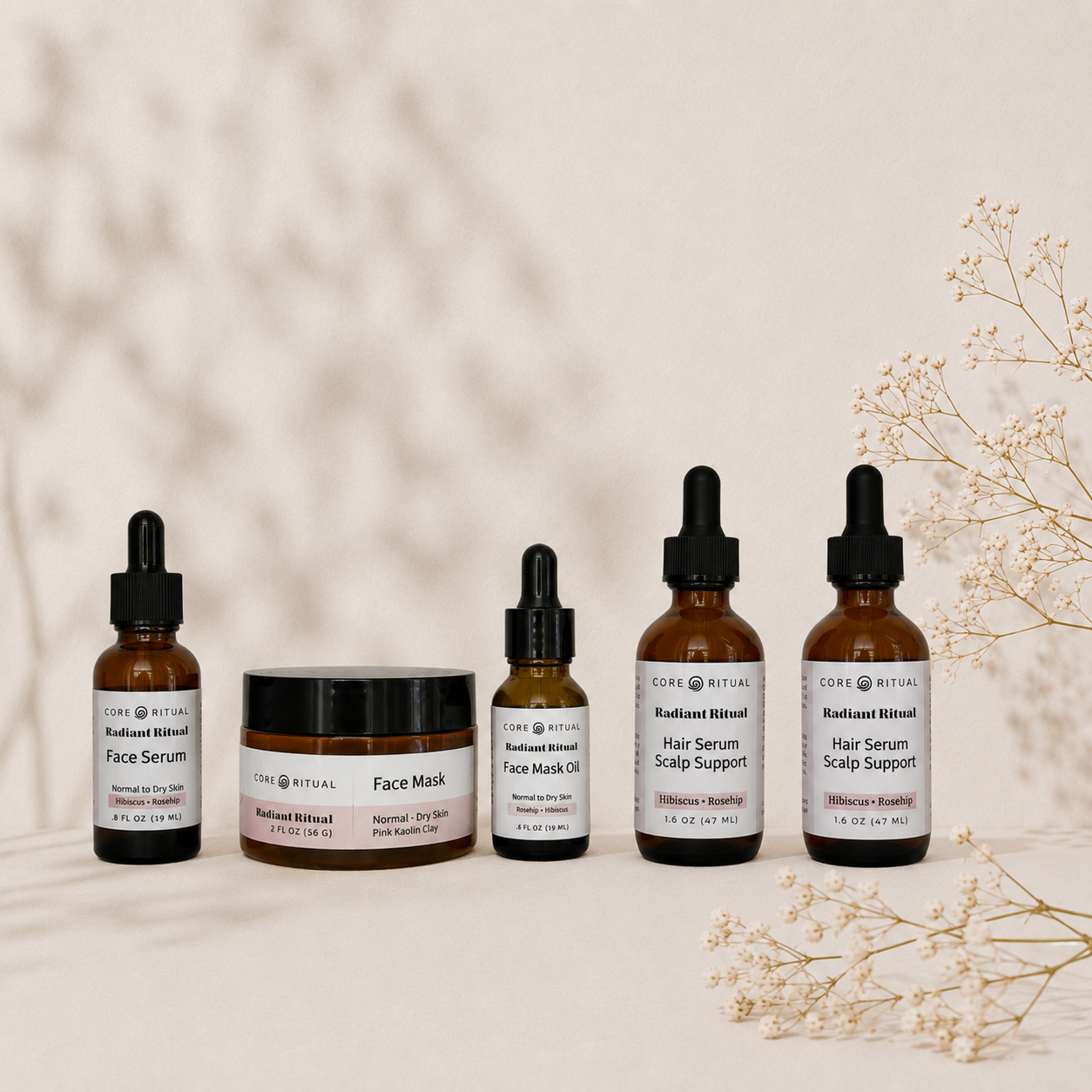 Radiant Ritual | Face, Scalp, and Hair Nourishment Ritual for Normal to Dry Skin