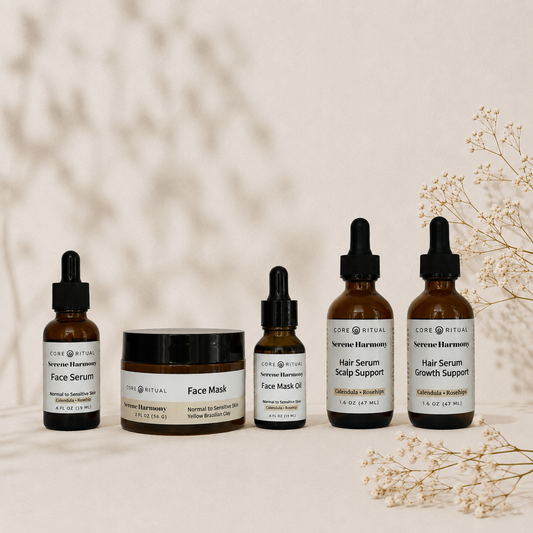 Serene Harmony | Face, Scalp, and Hair Nourishment Ritual for Normal to Sensitive Skin
